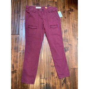 Pilcro and the Letterpress Red Cranberry Khaki Pants, Size 10